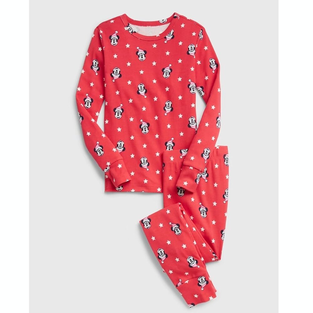 Disney Gap Toddler Kids Minnie Mouse Christmas 100% Organic Cotton PJ Set 6